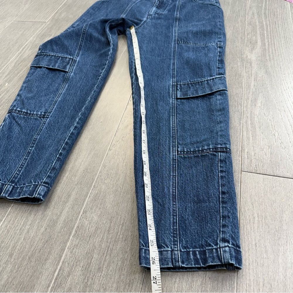 J BRAND Athena Cropped Paperbag Jeans Utility Cargo Blue Denim Pants Size 27 - Picture 14 of 15